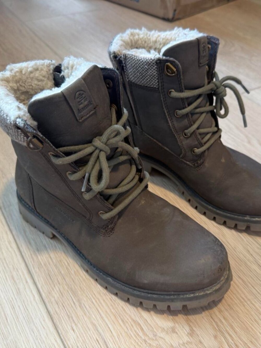 Kamik Women's Brown and Grey Boots